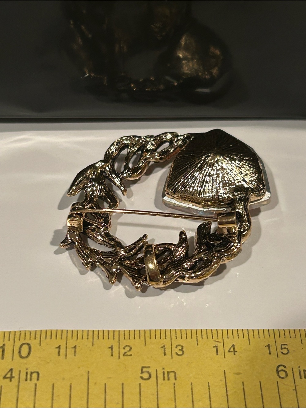 Champagne Convertible Statement Brooch Pendant - Picture 9 of 10